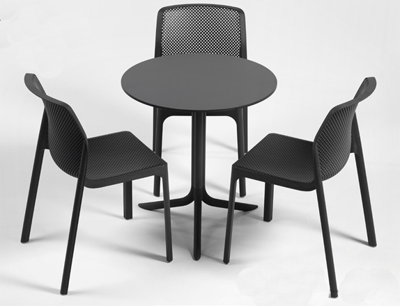 Offerta Contract – 15 Tavoli in Dureltop 70×70 cm + 45 Sedie Bit-2979