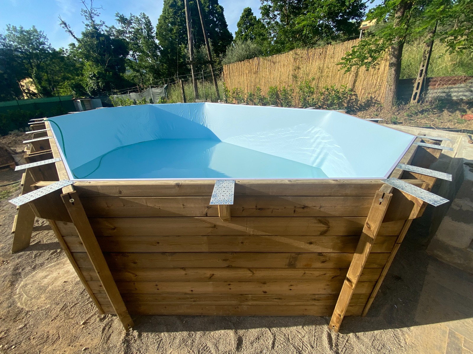 Piscina Ottagonale in Legno – 657×407 cm-9814
