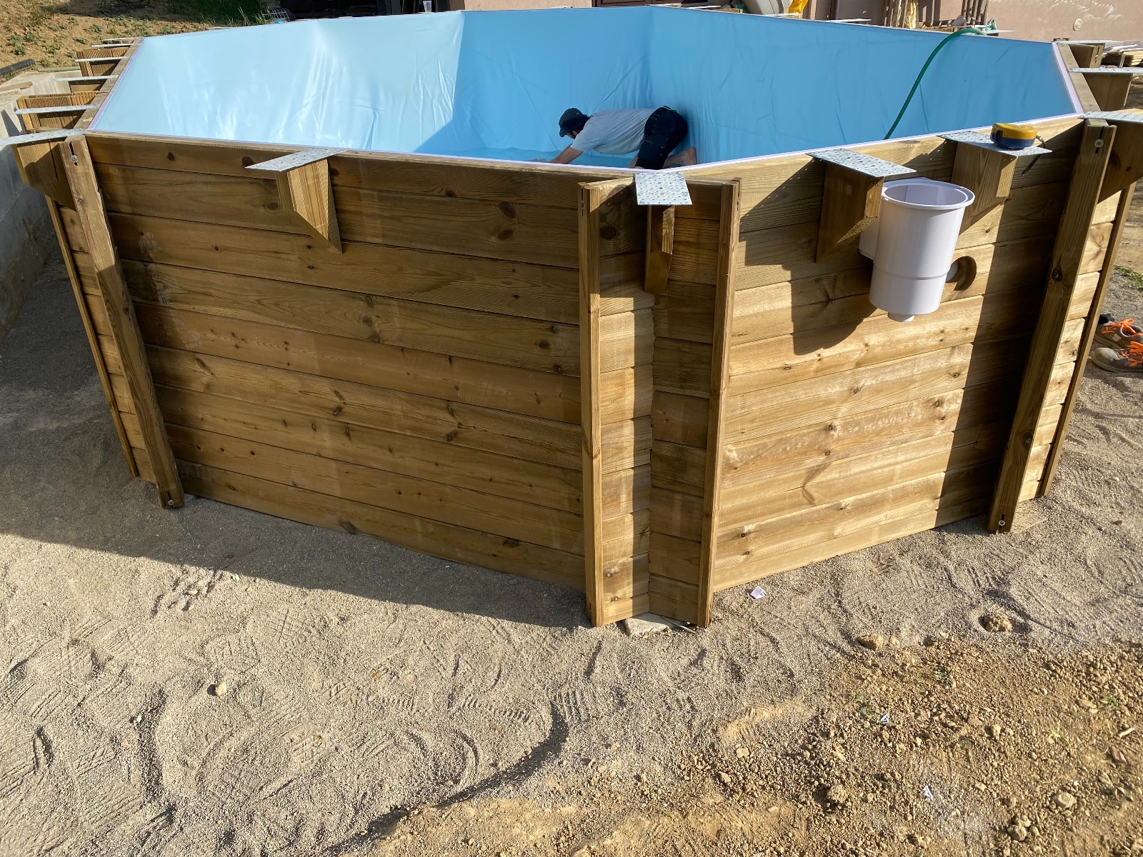 Piscina Ottagonale in Legno – 657×407 cm-9812